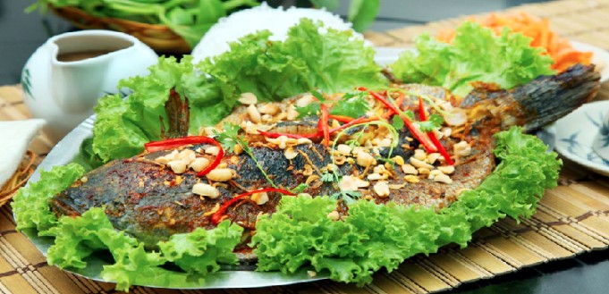 Cá lóc nướng trui – Đặc sản miền Tây