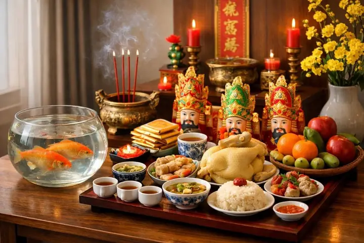 Cá Chép Cúng Ông Táo Để Ở Đâu: Vị Trí Đặt, Cách Thả Đúng Phong Tục