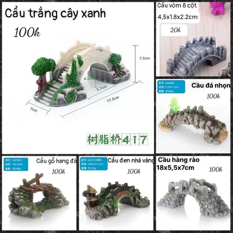 Cầu Trang Trí Hồ Cá: Mẫu Đẹp, Giá Tốt & Hướng Dẫn Chọn Lọc