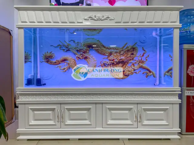 Decal Hồ Cá Rồng: Hướng Dẫn Chọn Mẫu Tranh 3d Đẹp & Bền Màu