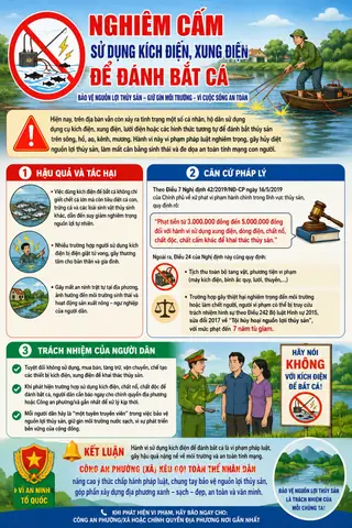 Hành Vi Sử Dụng Kích Điện Đánh Bắt Cá: Mức Phạt Và Hậu Quả Nghiêm Trọng