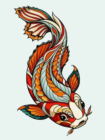 Hướng Dẫn Vẽ & Ý Tưởng Hình Vẽ Con Cá Cách Điệu Đẹp Mắt