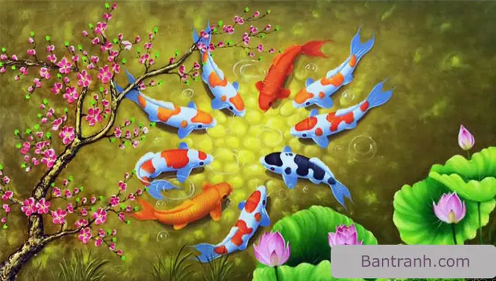 Top 100+ Mẫu Tranh Cá Chép Đẹp Nhất: Ý Nghĩa, Hợp Phong Thủy & Nơi Mua